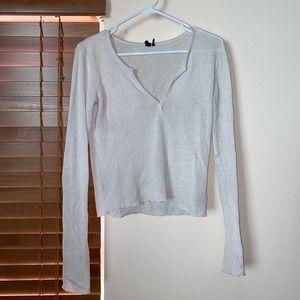 white sweater long sleeve